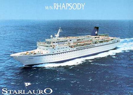 MSC Cruceros vende el Rhapsody a Mano Maritime Postal del Rhapsody con los colores de Starlauro