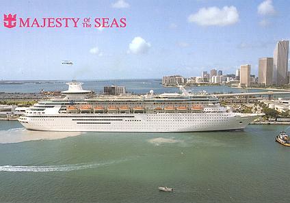 Postal oficial del Majesty of the Seas