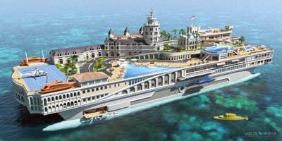 proyecto Yacht Island,barcos de cruceros del Futuro