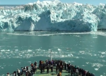 El glaciar Hubbard en Alaska