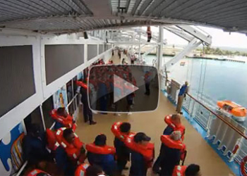 Lo que sucede en un Simulacro obligatorio de crucero en solo 43 segundos