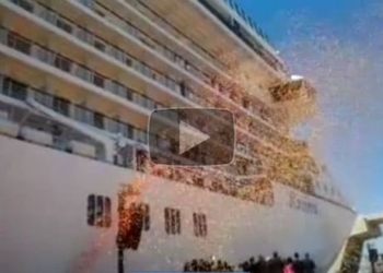 Bautismo del último barco de Oceania Cruises «Riviera» en Barcelona