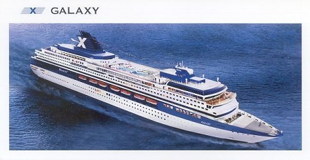 Postal oficial del Galaxy de Celebrity Cruises