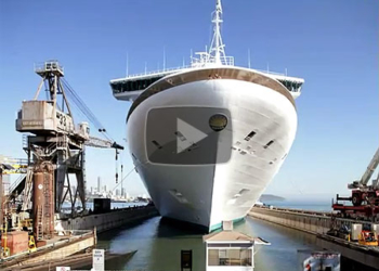 Video Time Lapse del Star Princess entrando en el dique seco