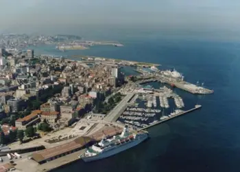 Vista aérea del Puerto de Vigo