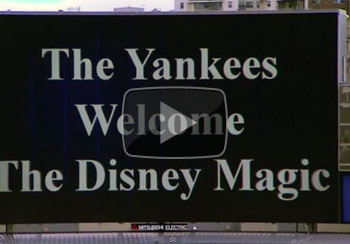 Asi fue la bienvenida que dio New York al Disney Magic