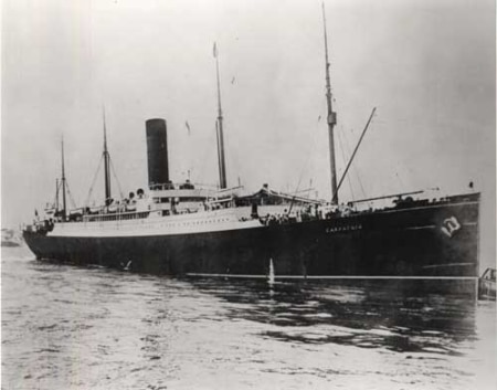 Fotografía del ocean liner rms carpathia de Cunard