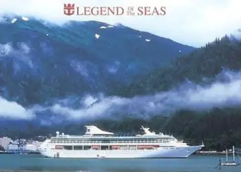 Postal oficial del Legend of the Seas realizada por Royal Caribbean