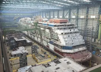 Imagen de la construcción del Celebrity Reflection en Meyer Werft