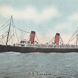 Postal oficial del barco de Cunard Line