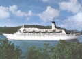 Tarjeta oficial del Cunard Adventurer