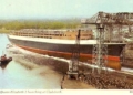 Botadura del barco el 20 de septiembre en John Brown and Company, Clydebank