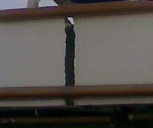 Imagen de la grieta aparecida en el buque Ventura