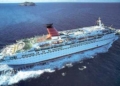 Postal oficial del buque Cunard Princess