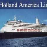 Postal oficial del barco de Holland america editada el año 2000