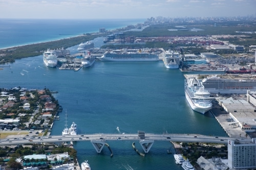 Imagen aérea de Port Everglades