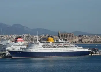 El buque Saga Ruby en diciembre del 2012 en Palma de Mallorca