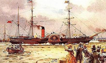 Britannia primer barco construido por Cunard