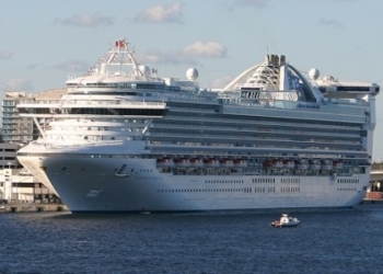 El barco de Princess Cruises en noviembre del año de su debut