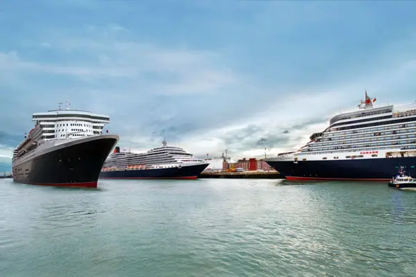 Las 3 reinas de Cunard en Lisboa