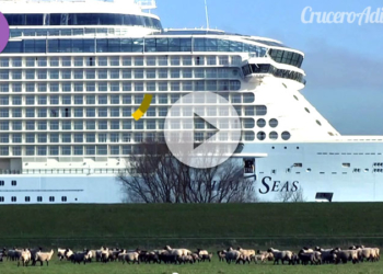 Espectacular vídeo del nuevo Anthem of the Seas navegando hacia el mar