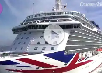 video del nuevo Britannia llegando a Southampton
