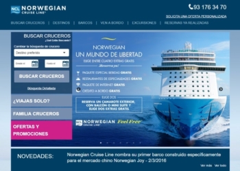 Norwegian Cruise Line renueva Web