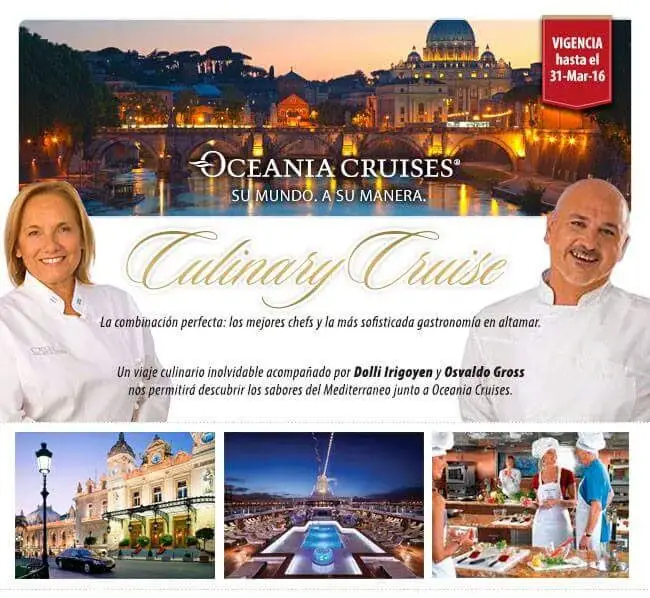 Oceania marina Culinary Cruise