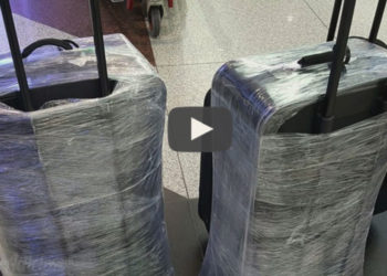 Sistema casero para proteger maletas al viajar