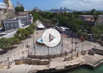 San Juan de Puerto Rico a vista de drone