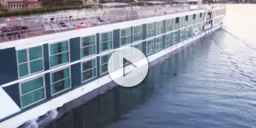 vídeo de crucero fluvial