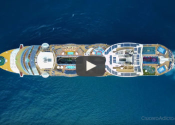 vídeo del Allure of the Seas desde drone