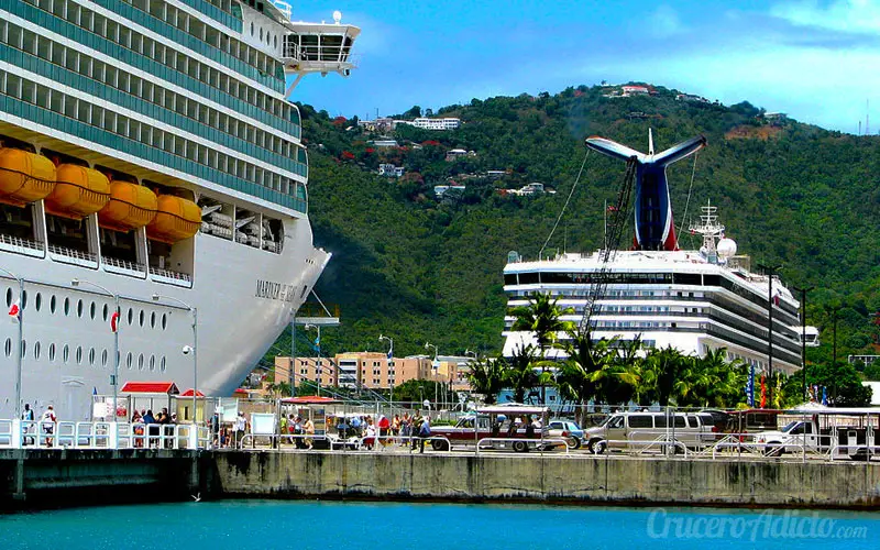 puertos de cruceros en el Caribe