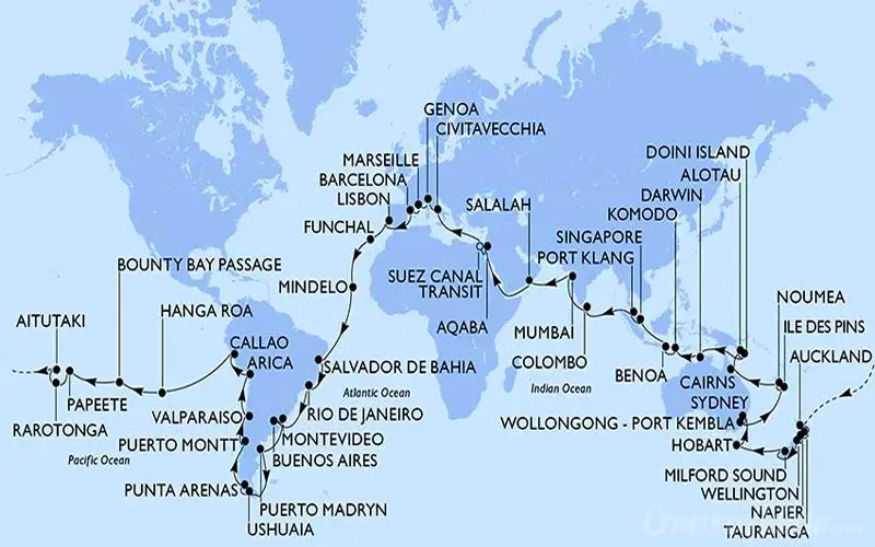 Viaje en Crucero de 4 meses 2020-MSC-World-Cruise
