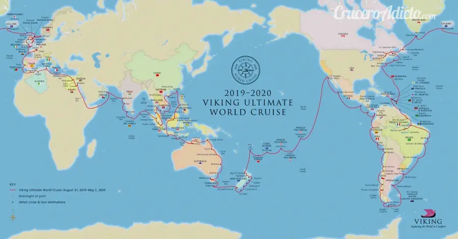 Vuelta al mundo en crucero 2019 Viking Cruises