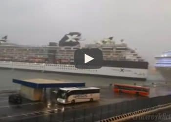 Colisión de barcos de crucero en el puerto de La Spezia