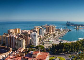 Malaga vista del puerto