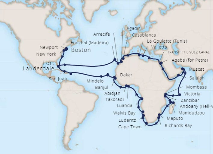 Grand Africa Voyage de Holland America Line