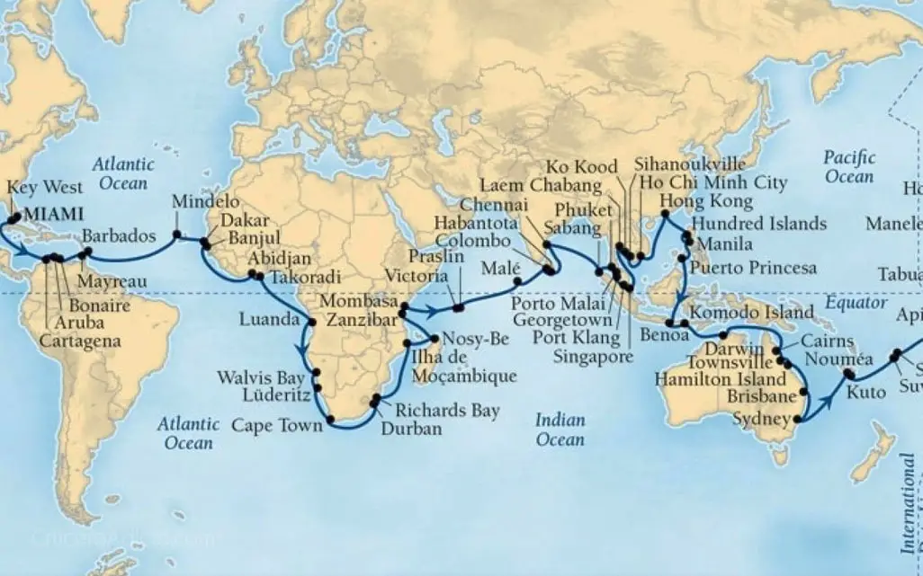 Seabourn World Cruise 2020