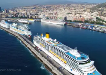 10 barcos de cruceros piden atracar en Santa Cruz de Tenerife