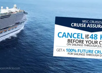 MSC Cruceros cancelacion 48 horas
