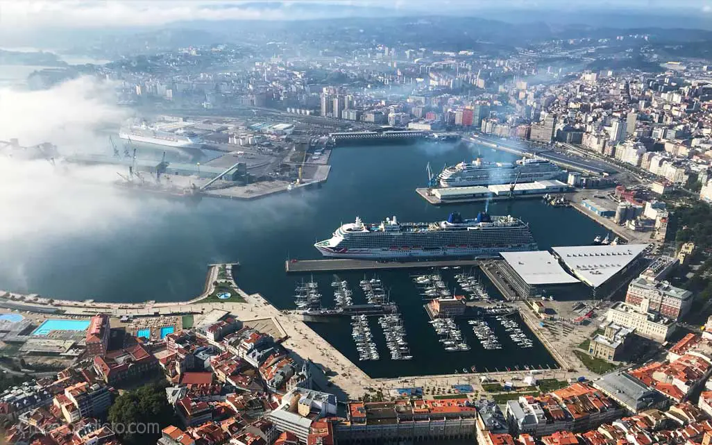 Impacto del coronavirus en los puertos de Cruceros - Situación en el puerto de A Coruña