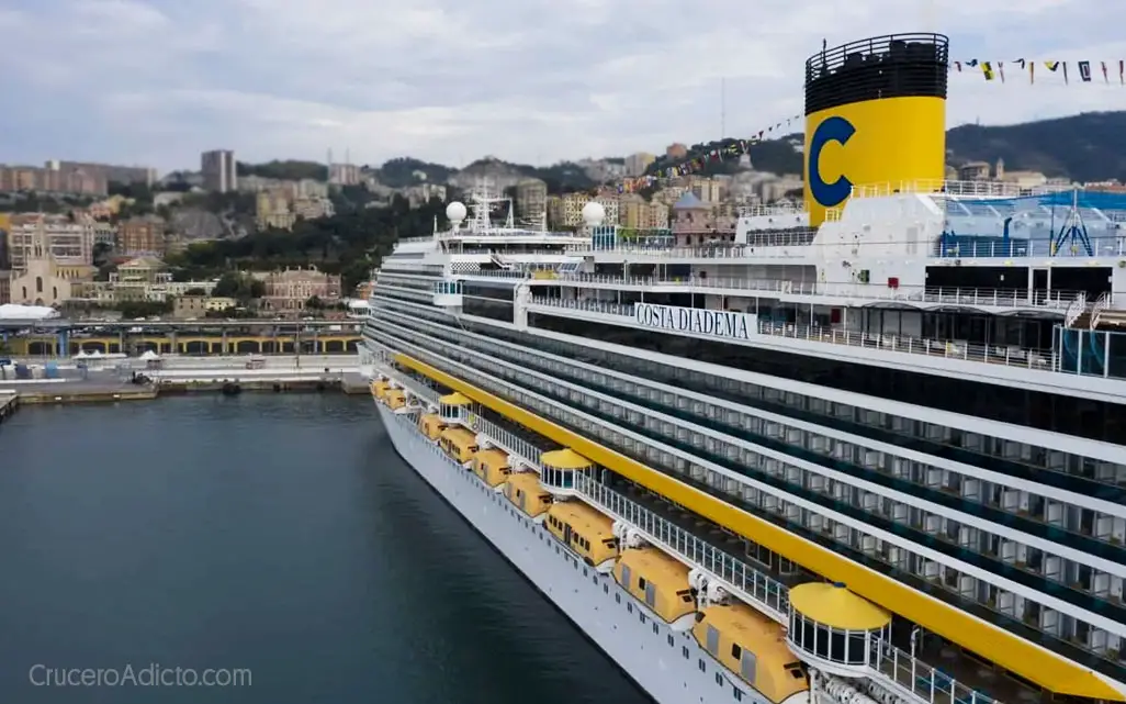 Costa Diadema rumbo a Trieste para su itinerario de inauguración