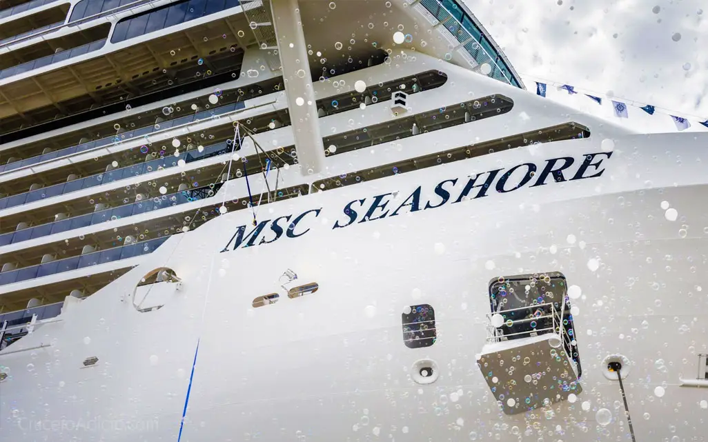 MSC Cruceros recibe al MSC Seashore, el barco más grande jamás construido en Italia