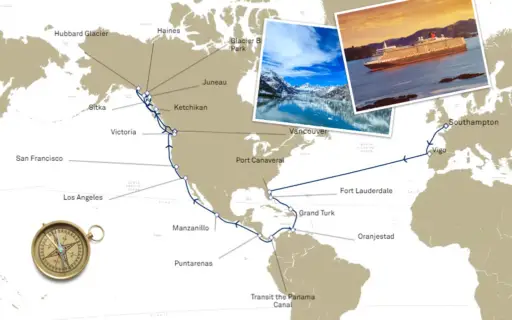 Cruceros desde España a Alaska, 2 itinerarios únicos en una reina