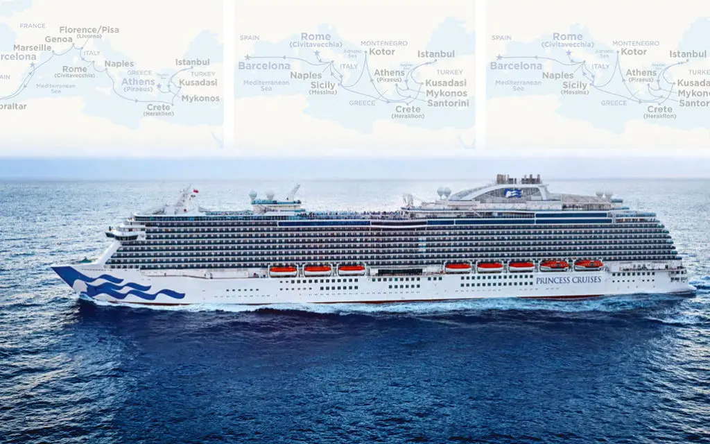 Princess cruises explora el Mediterráneo de punta a punta