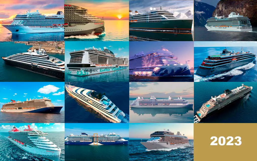 15 nuevos barcos de crucero que debutarán en 2023
