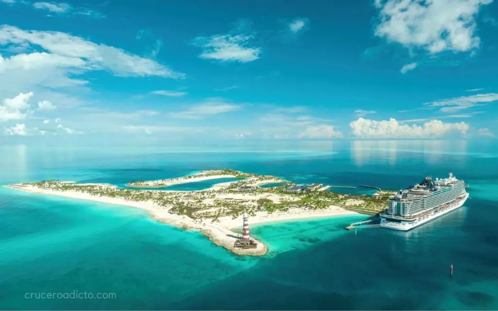 MSC Cruceros cierra temporalmente su isla privada en Bahamas
