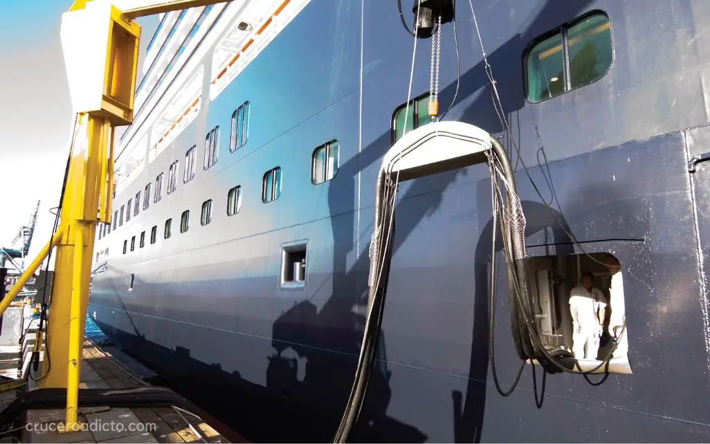 Cómo se mueve un barco de crucero: Tecnología y funcionamiento 6 HAL conectividad eléctrica en puerto