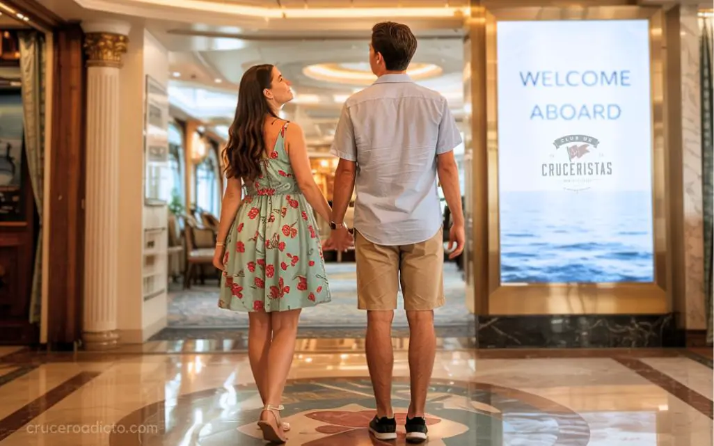 Primer día a bordo de crucero